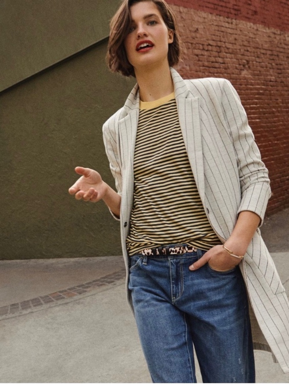 Entrepreneur Longline Blazer from Harlyn for Anthropologie